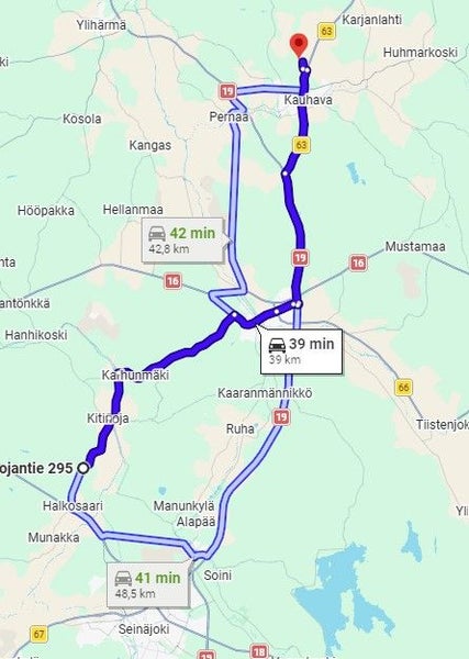 M&ouml;kki 12 hl&ouml;lle, Paikkakunta: Kitinoja, et&auml;isyys: 40 km, To-Ma, 990 &euro;